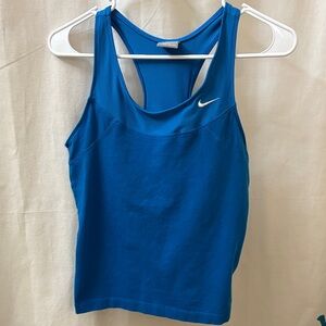 Nike Racerback Tank in Vibrant Blue